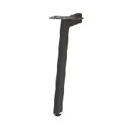 Metalenpoot mat zwart (BST77L)